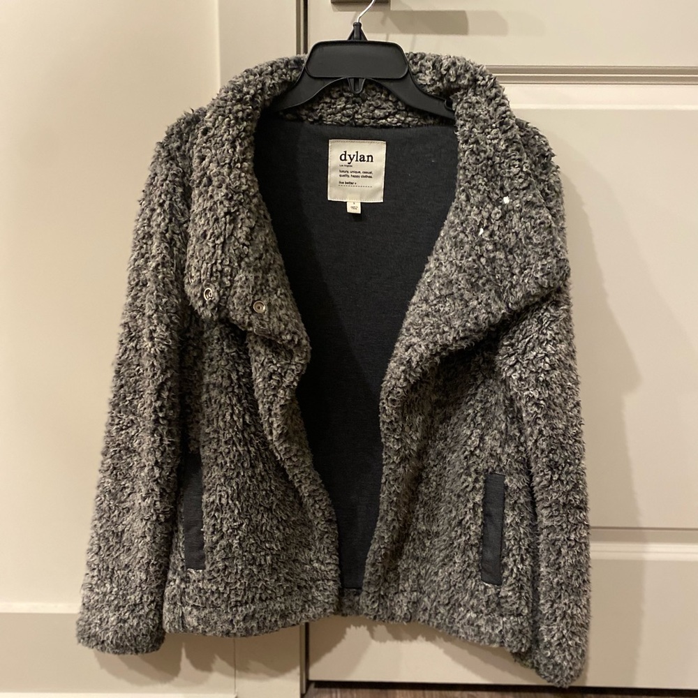 Dylan Sherpa Snap Button Jacket Size Small - image 2